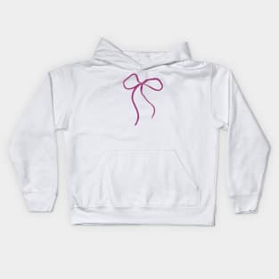 Coquette pink bow Kids Hoodie